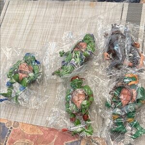 Set of Teenage Mutant Ninja Turtles action figures
